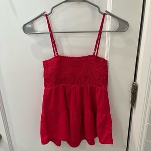 Hot Pink Paper Crane tank top